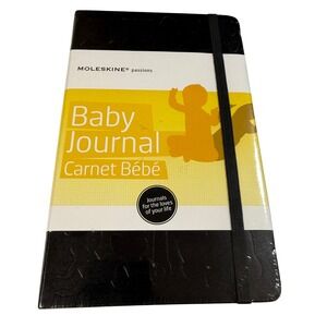 Moleskine Passions Baby‎ Journal Carnet Bébé — Sealed — 5x8.25" Black Hardcover